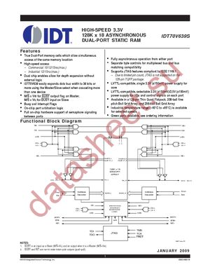 IDT70V639S12BF datasheet  